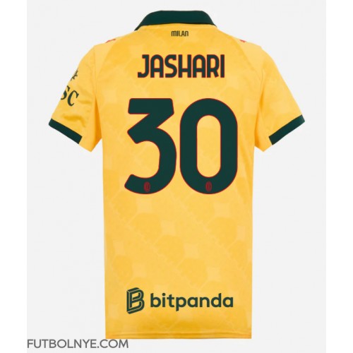 Camiseta AC Milan Ardon Jashari #30 Tercera Equipación para mujer 2025-26 manga corta Camiseta AC Milan Ardon Jashari #30 Tercera Equipación para mujer 2025-26 manga corta